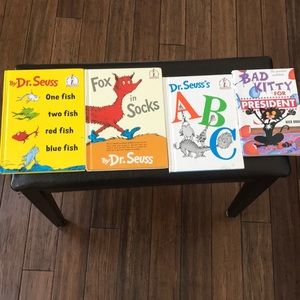 3 - Dr.Seuss     and.      1 - Bad kitty book